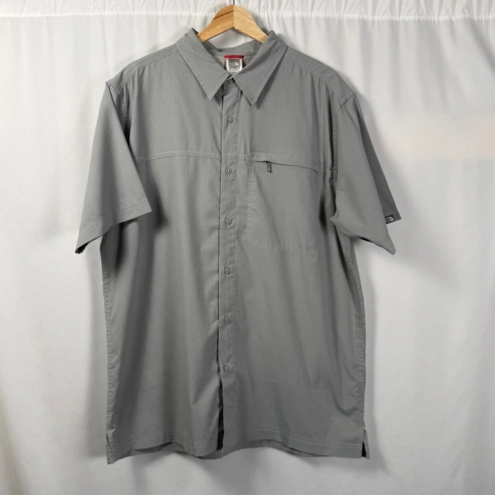 The North Face Ripstop Short Sleeve Button Down Hiking Shirt‎ Outdoor Mens XL